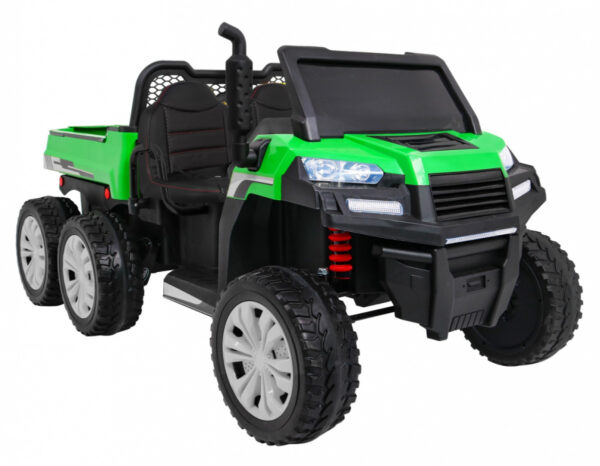14821 Farmer Truck dla 2 dzieci biały + Napęd 4x4 + Pilot + Kiper + Audio LED