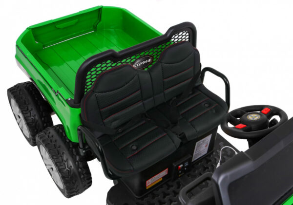 14822 Farmer Truck dla 2 dzieci biały + Napęd 4x4 + Pilot + Kiper + Audio LED