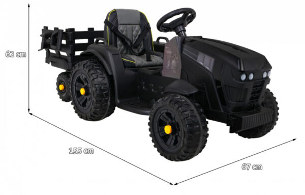 25047 Traktor Titanium Z Przyczepą Czarny / zielony / czerwony