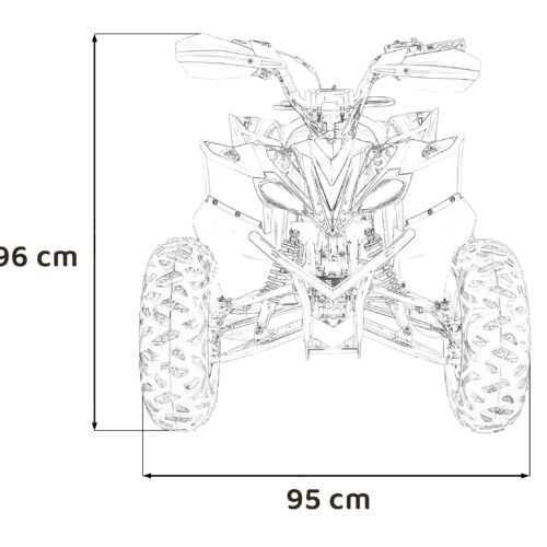 44790 Pojazd Quad Spalinowy DESERT STORM Pomarańczowy