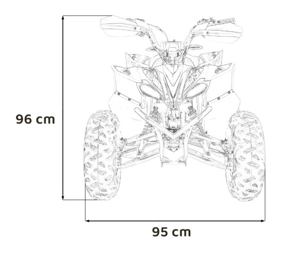 44790 Pojazd Quad Spalinowy DESERT STORM Pomarańczowy