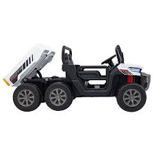 pobrane (3) Farmer Truck dla 2 dzieci biały + Napęd 4x4 + Pilot + Kiper + Audio LED