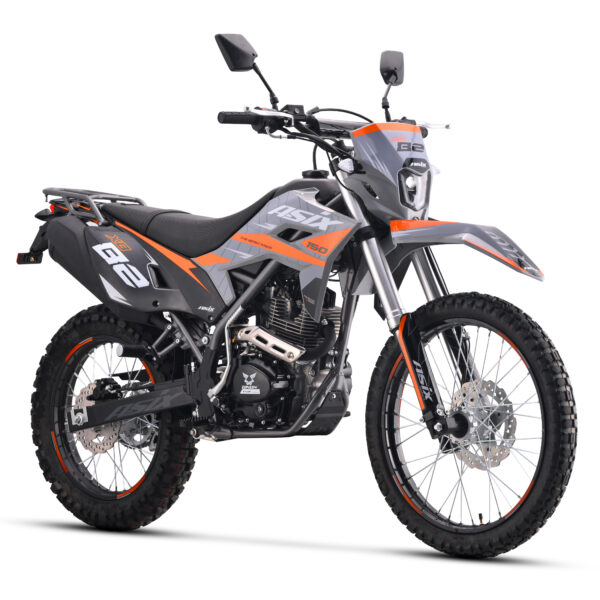 CROSS ASIX XB82 150 - Pomarańcz (4) (1) ASIX XB72 150 4T 19/16'', MAN 5B, E-START + LAMPA