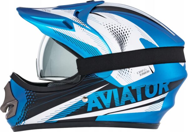Kask crossowy / enduro z goglami | Dzieci, młodzież i dorośli | Homologacja ECE R22-05