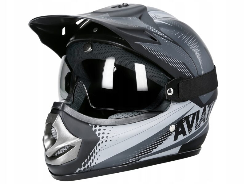 kask szary